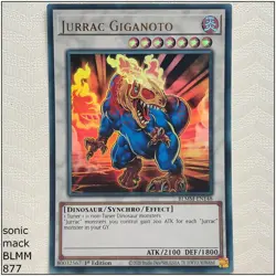 Jurrac Giganoto - BLMM-EN148 - Ultra Rare 1st Edition Yugioh - Image 1