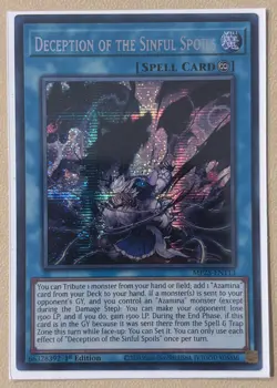 Deception of the Sinful Spoils MP25-EN113 Parallel Secret Rare 1st Ed - Image 1