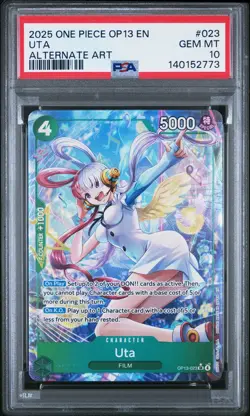 2025 ONE PIECE OP13-CARRYING ON HIS WILL ALTERNATE ART #023 UTA PSA 10 - Image 1