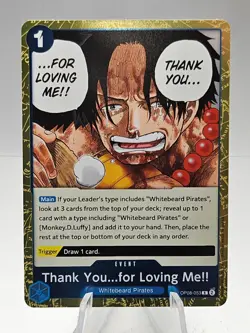 One Piece CCG: Two Legends - Thank You…for Loving Me!! (Foil Rare OP08-053) - Image 1