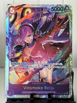One Piece TCG - Vinsmoke Reiju PRERELEASE ENGLISH EB03-031 HEROINES SR Near Mint - Image 1