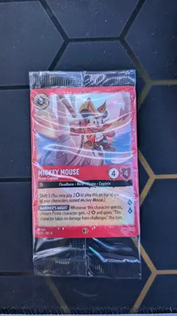 Disney Lorcana Mickey Mouse Pirate Captain Promo Card Costco Exclusive FREE SHIP - Image 1