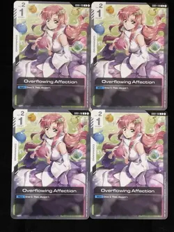 Gundam Card Game Overflowing Affection Playset (X4 Cards) GD01-118 - Image 1