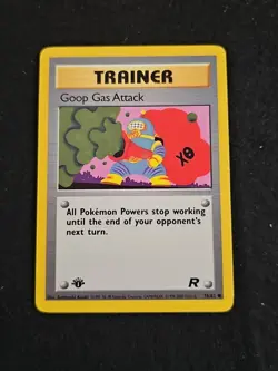 Pokemon TCG Goop Gas Attack 78/82 1st Edition Team Rocket LP Pokemon Card - Image 1