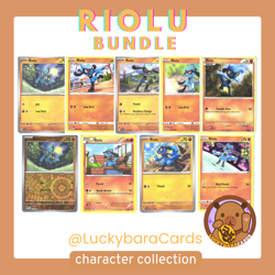 Character Collection | Riolu 9-Card Cute Pokemon Bundle LP/NM - Image 1