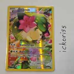 Pokemon Shaymin Promo Holo Basic Card XY115 XY Set HP70 2016 The Pokemon Company - Image 1