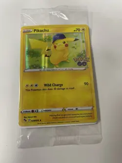 2022 Pokemon GO Pikachu Holo Promo Card 028/078 New Sealed - Image 1