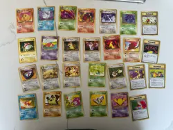 Pokemon Japanese Wotc Era Card Lot Of 27 Cards Team Rocket - Image 1
