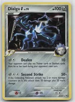 Dialga [G] - 7/127 Platinum Holo Holo Rare Pokemon TCG Card - Image 1