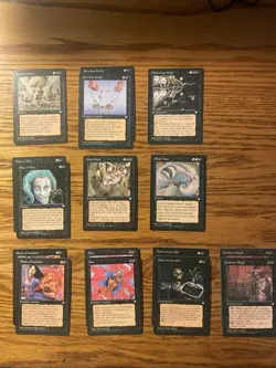MTG: Vintage Ice Age 70 Black Card Lot - ‘95 Magic The Gathering - Image 3