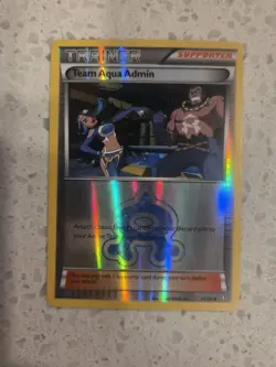 Team Aqua Admin 25/34 Double Crisis Reverse Holo Pokemon Tcg Card LP +🎁 - Image 1