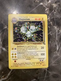 Pokemon TCG Magneton Fossil Card 26/62 Unlimited Rare Non-Holo - Image 1
