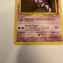 Pokemon Haunter 60 HP Uncommon 029/102 Base Set 1999 English TCG Card - Image 5