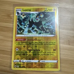 Pokemon TCG Luxray 044/159 Crown Zenith Reverse Holo Rare Card - Image 1