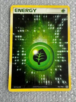Grass Energy - 101/106 - Pokemon EX Emerald Holo Card LP Lightly Played - Image 1