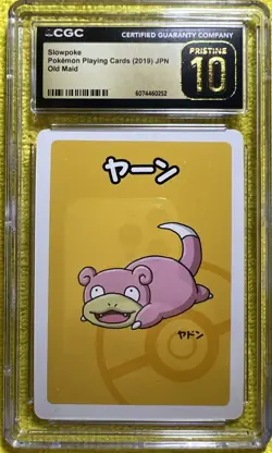 👀 2019 Pokemon Japanese Slowpoke Old Maid Playing Card CGC PRISTINE 10 - Image 1