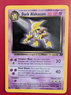 Pokemon Dark Alakazam TCG Card 18/82 Non-Holo LP - Image 1
