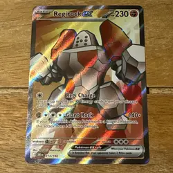 Pokemon TCG Regirock EX Destined Rivals Card 214/182 NM - Image 1