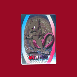 MEWTWO--JAPANESE MEIJI EMBOSSED PROMO FOIL POKEMON CARD - Image 1