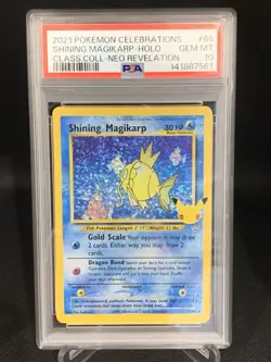 Pokemon TCG Shining Magikarp Celebrations Classic Collection Card 66/64 PSA 10 - Image 1