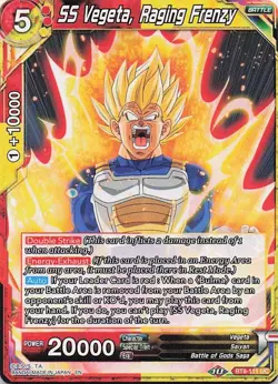 DBS SS Vegeta, Raging Frenzy BT8-111 UC Dragon Ball Super Card NM - Image 1