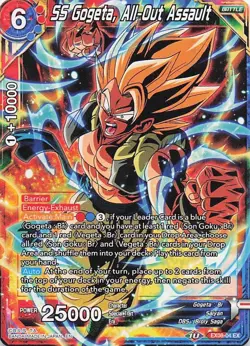 DBS SS Gogeta, All-Out Assault EX08-04 Common Dragon Ball Super Card Game - Image 1