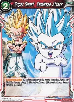 Super Ghost Kamikaze Attack BT2-033 C Common Dragon Ball Super Card Game - Image 1