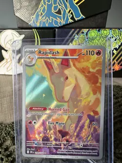 Pokemon Cards Rapidash 189/182 Sv10: Destined Rivals Holo - Image 1