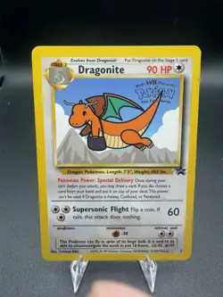 Pokemon Dragonite Kids WB Promo 05 Card The First Movie 1999 LP - Image 1
