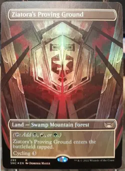 mtg magic Salle de Ziatora's Proving Ground ENGLISH extended borderless showcase - Image 1