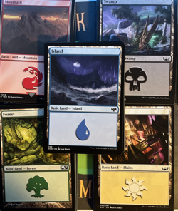 50 Basic Lands/land MTG mixed sets lot 10 of each mana deck building MTG - Image 1