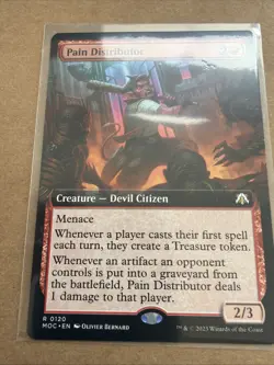 Pain Distributor (Extended Art) Commander: March of the Machine Regular. Mtg. Nm - Image 1