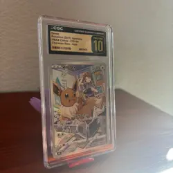 CGC 10 Pristine Eevee Character Rare 210/184 Pokemon Card VMAX Climax Japanese - Image 1