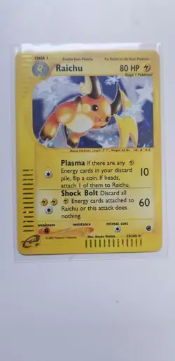 Raichu - Expedition 25/165 - Holo Rare Pokemon NM - Image 1
