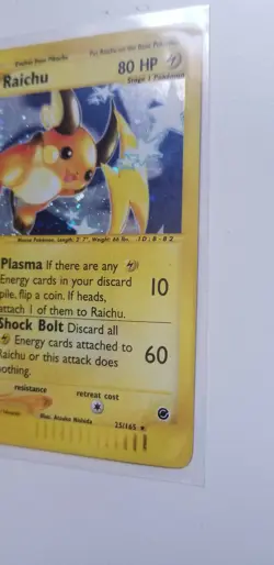 Raichu - Expedition 25/165 - Holo Rare Pokemon NM - Image 4