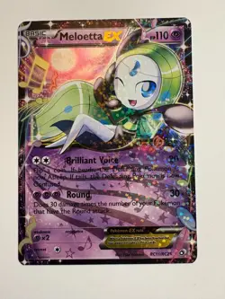 Meloetta EX RC11/RC25 Legendary Treasures: Radiant Collection Holo Pokemon Card - Image 1