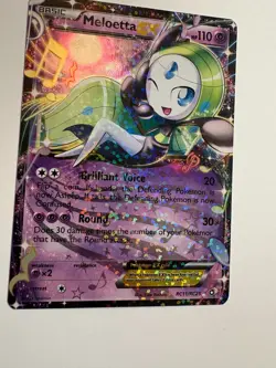 Meloetta EX RC11/RC25 Legendary Treasures: Radiant Collection Holo Pokemon Card - Image 3