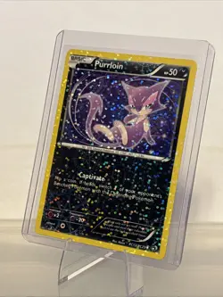 Purrloin RC13/RC25 Uncommon Legendary Treasures Pokemon Lightly Played - Image 1