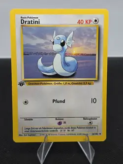 1st Edition GERMAN Dratini #26/102 - NM Base Set Pokemon Card TCG - 1999 Vintage - Image 1