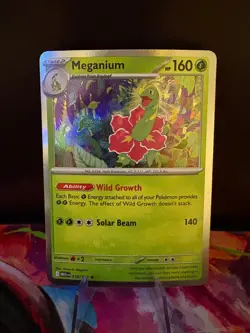 Meganium 010/132 - Pokemon S&V: Mega Evolutions - Rare Holo - NM - Image 1