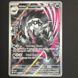 Pokemon Mega Evolution Ascended Heroes Galarian Obstagoon 245/217 IR - Image 1