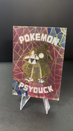 Pokemon Elf Eif Origin Collection STAINED GLASS ACRYLIC CASE HIT Psyduck - Image 1