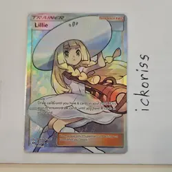 Pokemon Lillie Full Art Ultra Rare Trainer Supporter Holo SM Base Set 147/149 - Image 1