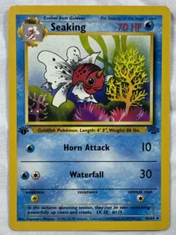 Pokemon TCG Seaking - 1st Edition - 46/64 Jungle 1999 LP WotC - Image 1