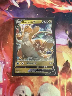 Pokemon TCG Dragonite V Pokemon Go SWSH235 Black Star Promo - Image 1