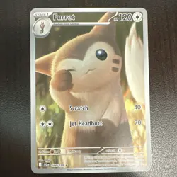 Pokemon TCG Furret 168/159 Sv09: Journey Together Holo Rare 120HP English - Image 1
