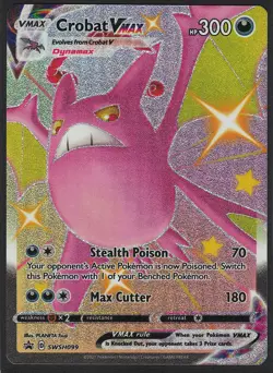 Crobat VMAX SWSH099 Promo SWSH Black Star Pokemon NM - Image 1