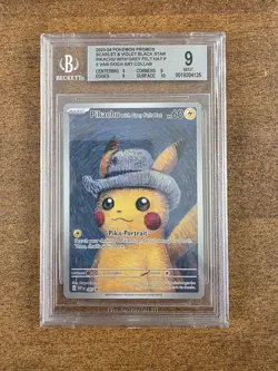Pokemon x Van Gogh Museum: Pikachu with Grey Felt Hat Promo Card 820650856891 - Image 1