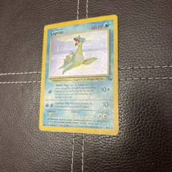 Pokemon TCG - Lapras - 10/62 - Fossil - HP Unlimited Holo Rare (1999) - Image 2