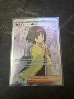 Pokemon TCG Scarlet & Violet Trainer Supporter Erika's Invitation 196/165 - Image 1
